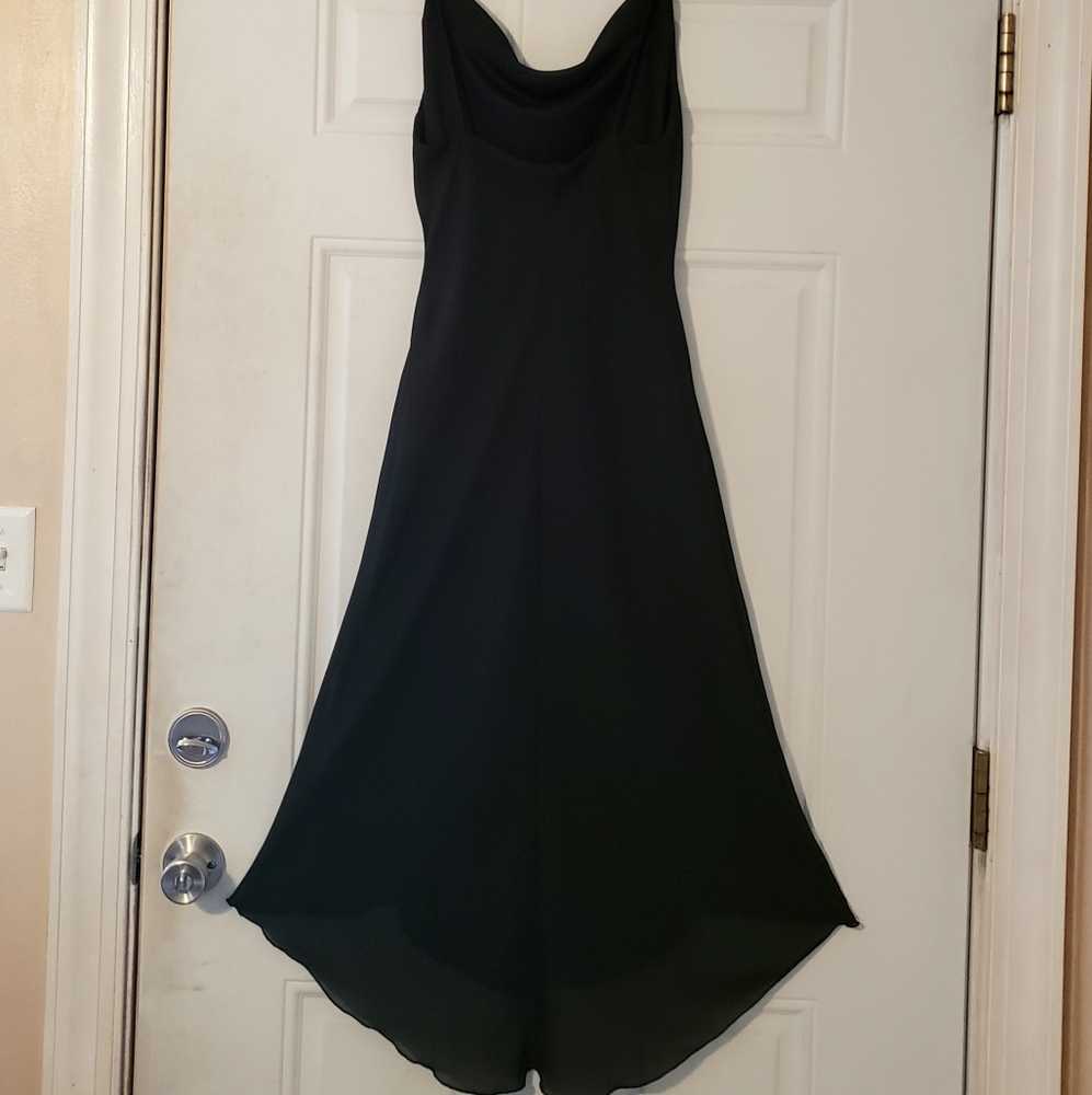 Juniors size 7/8 black high low dress